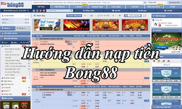 Hướng dẫn nạp tiền Bong88 - mangbong88.one