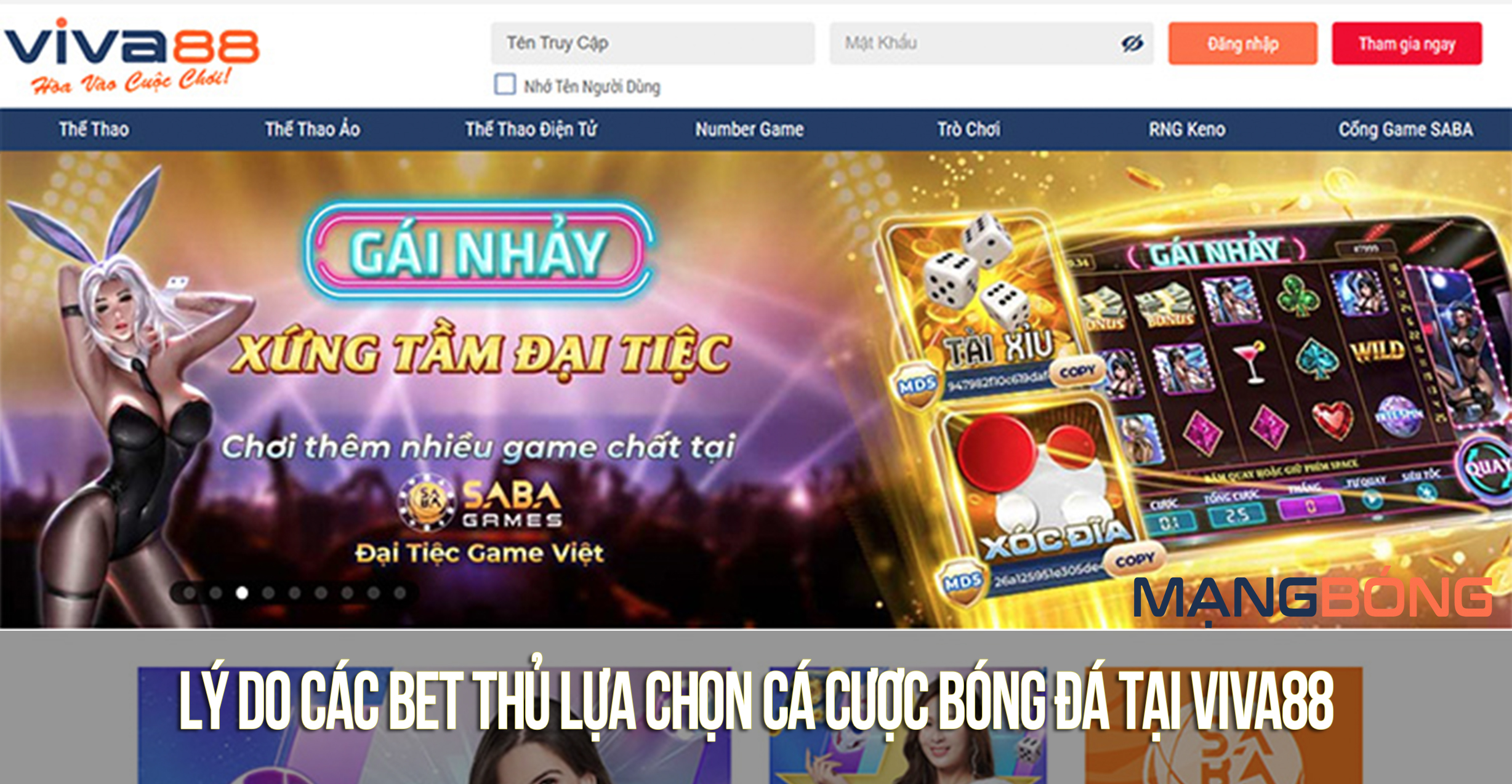 Lý do các bet thủ lựa chọn cá cược bóng đá tại Viva88